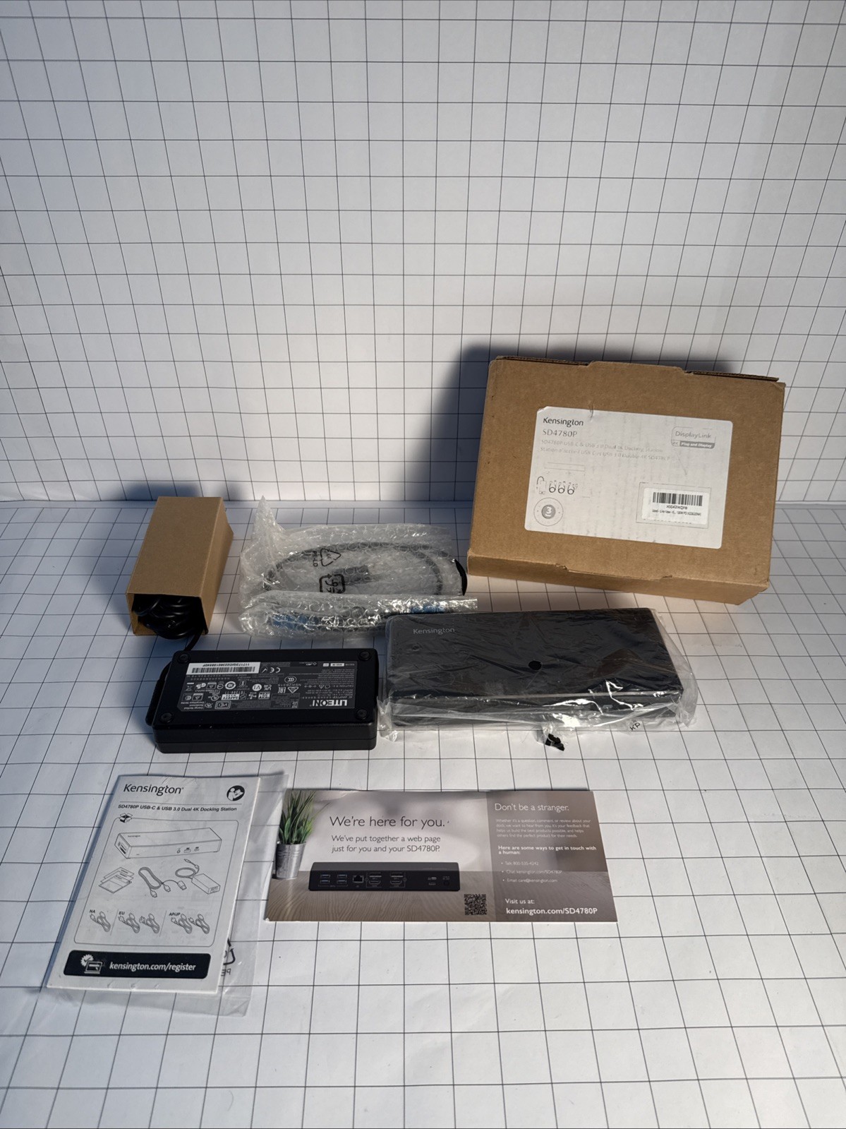 Kensington SD4780P Displaylink USB-C Docking Station for Windows MacBooks ane...