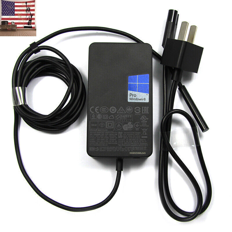 Genuine OEM 65W Charger Adapter For Microsoft Surface Pro Book 2 3 4 5 1800 1706