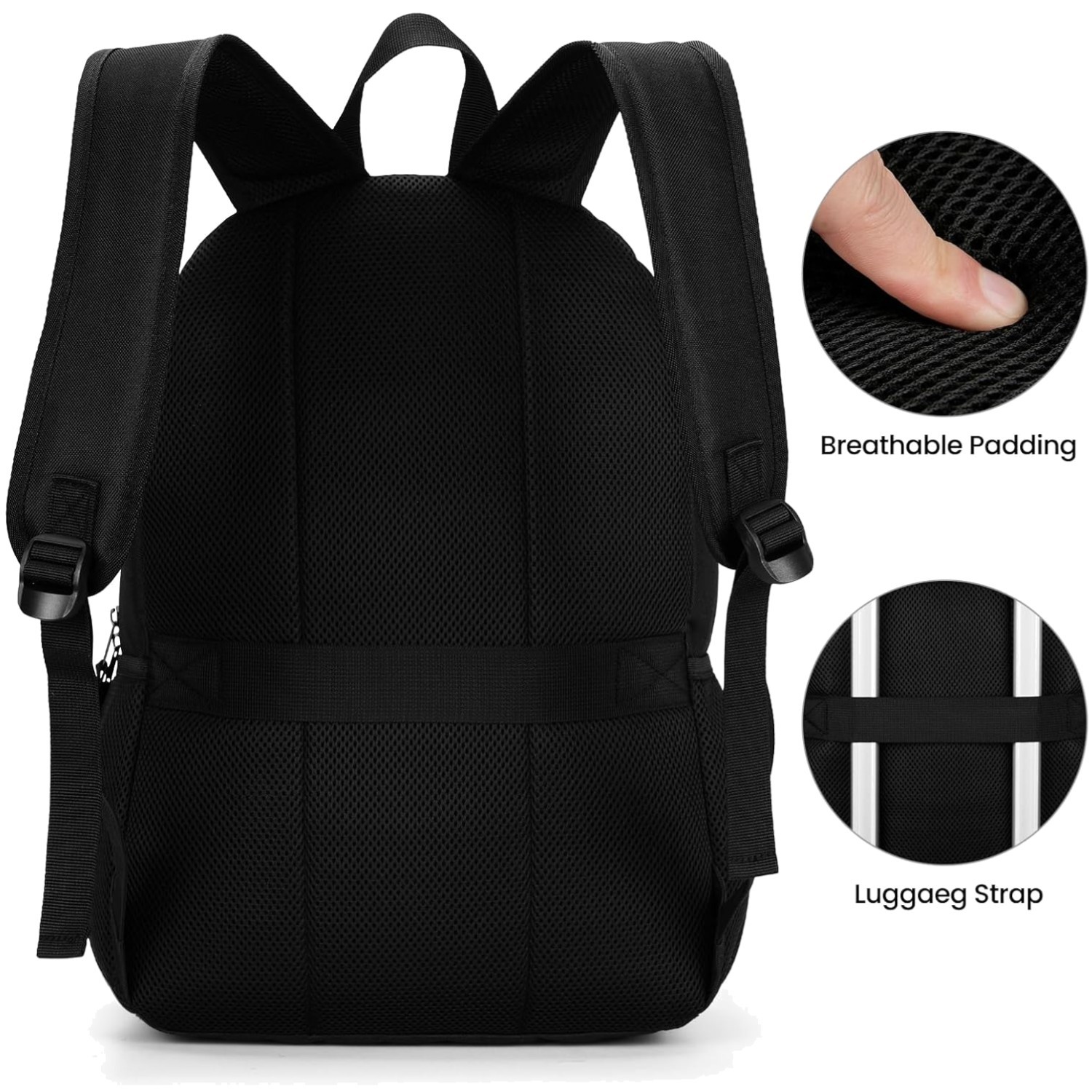 Lightweight 40L School Backpack for Teens, Water Resistant