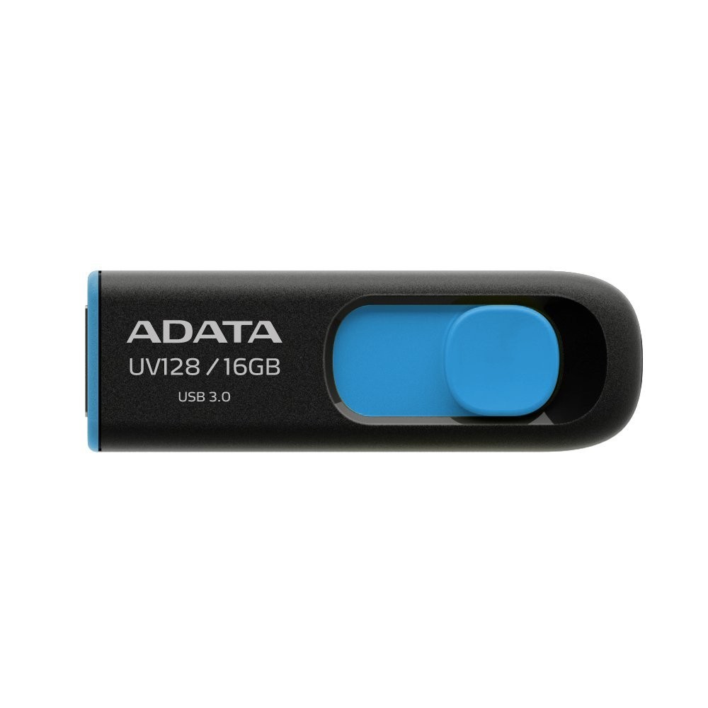 ADATA UV128 16GB USB3.1 Flash Drive, black/blue 16 GB Blue