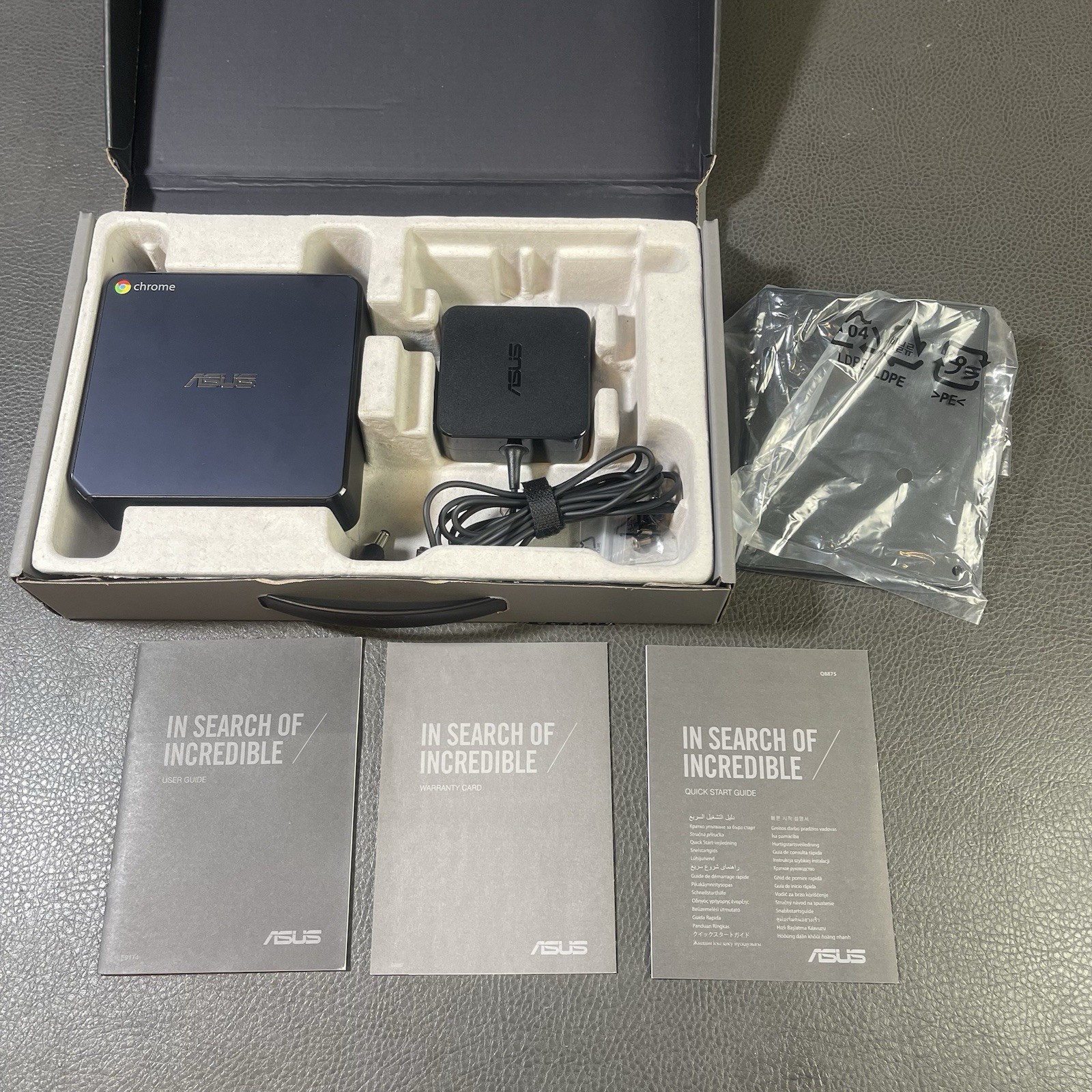 Asus ChromeBox CN60 16G SSD Desktop Computer ChromeOS - Complete In Box