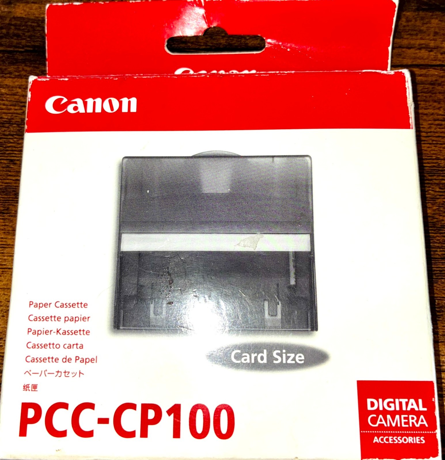 Canon PCC-CP100 Card Size Paper Cassette Tray CP SELPHY Photo Printers Boxed