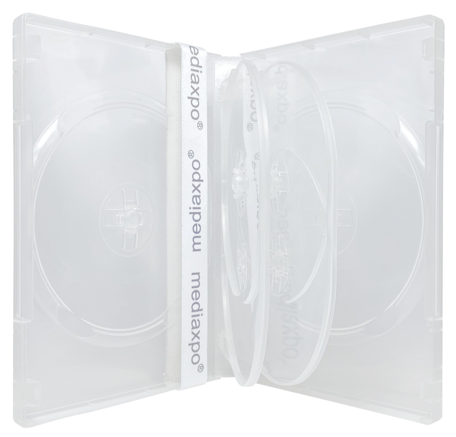 Clear 6 Disc DVD Cases Lot