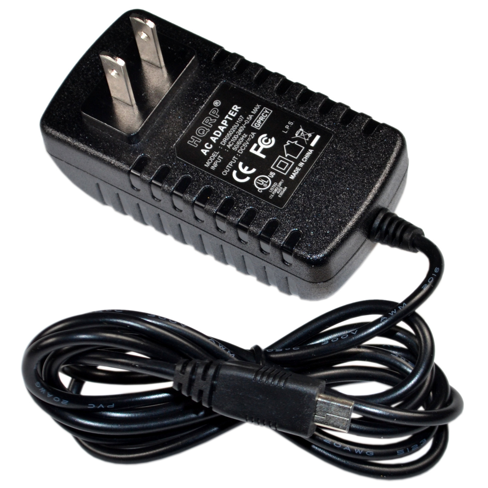 HQRP Cargador para Sandisk Velocity Micro Cruz T408, T410, T301, T103 Tablet PC