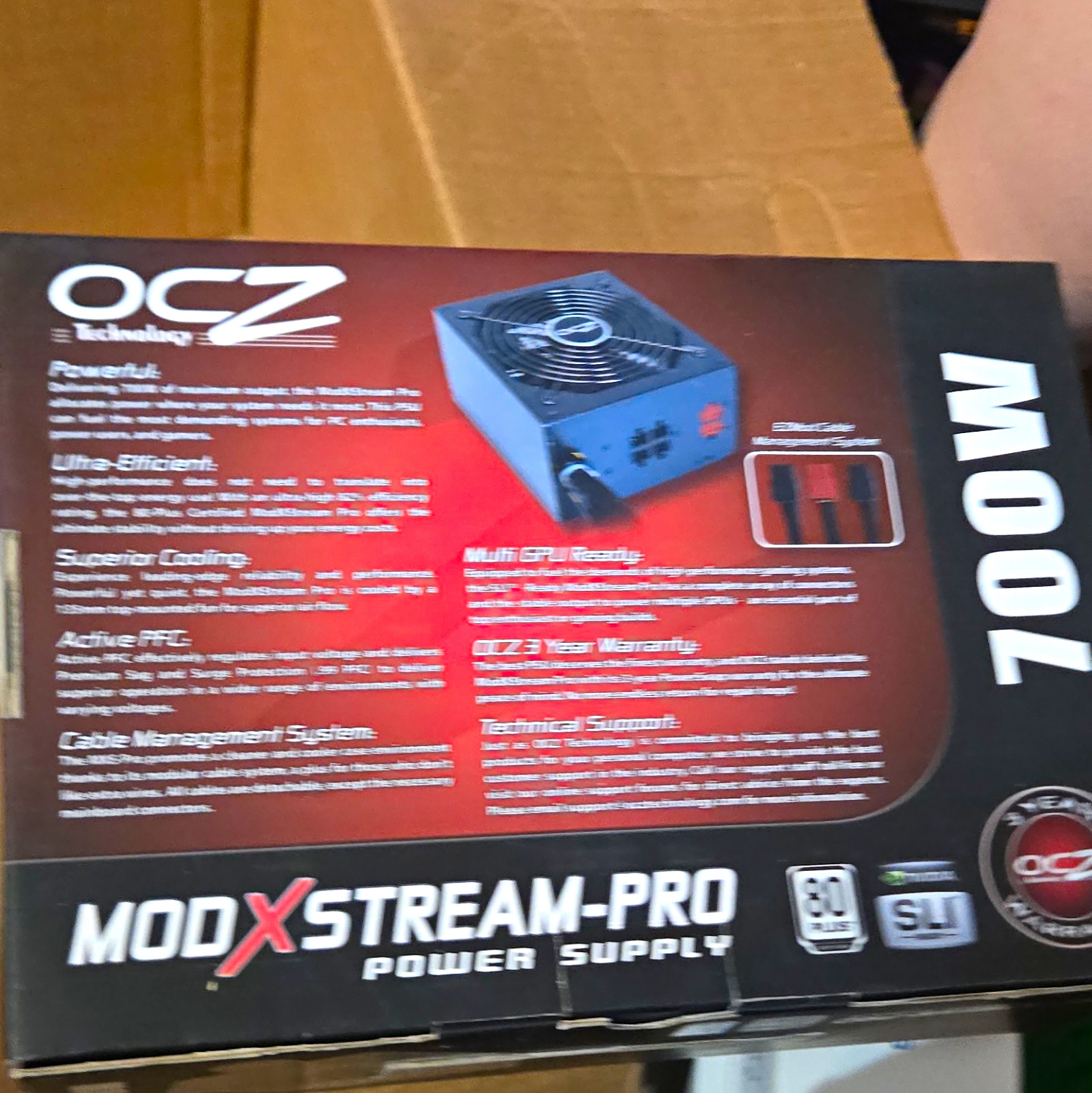 OCZ ModXStream-Pro 700W ATX Modular 80 Plus Active PFC PSU OCZ700MXSP