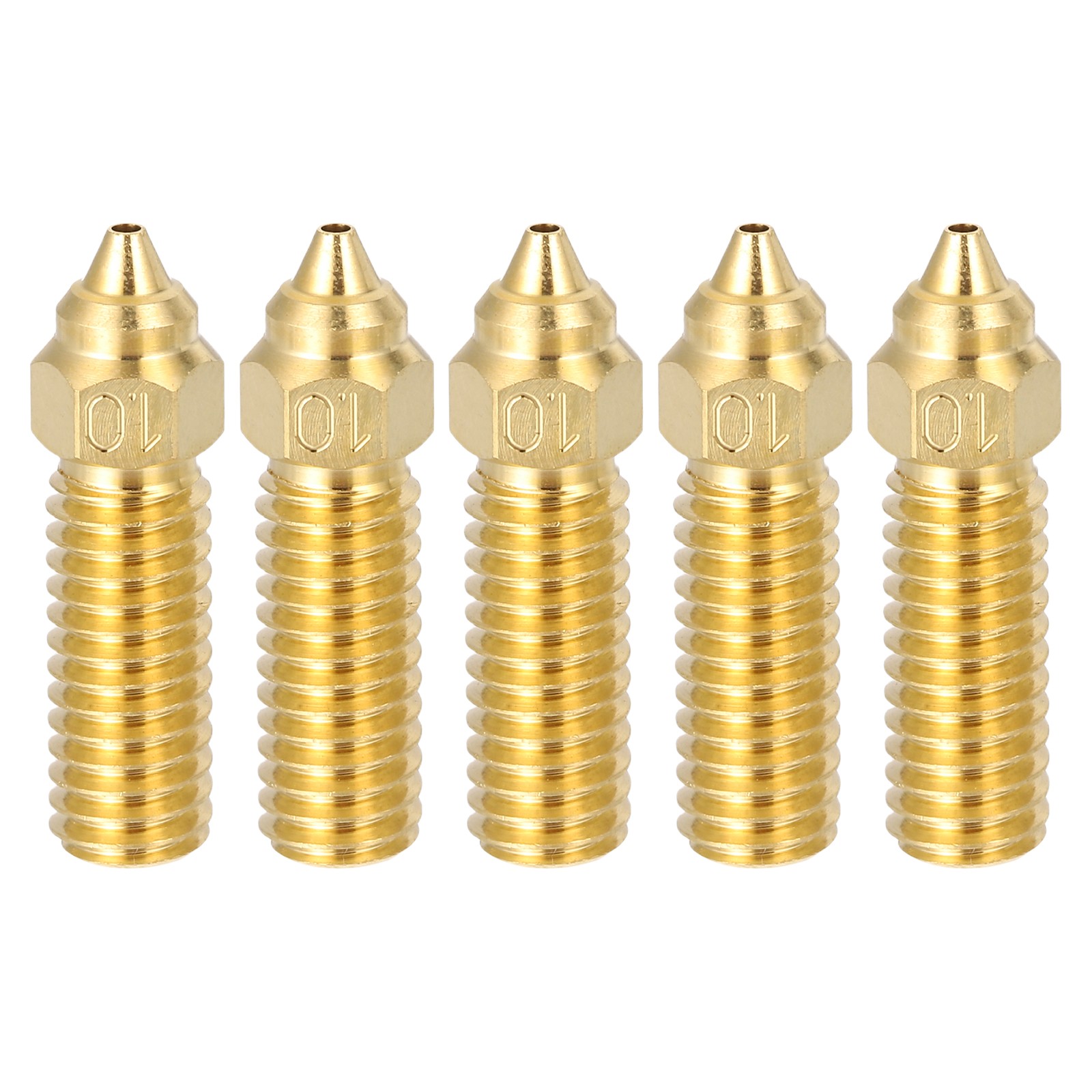 5 Pcs Brass Nozzles, 1mm M6 Thread for Carbon 3D Printers