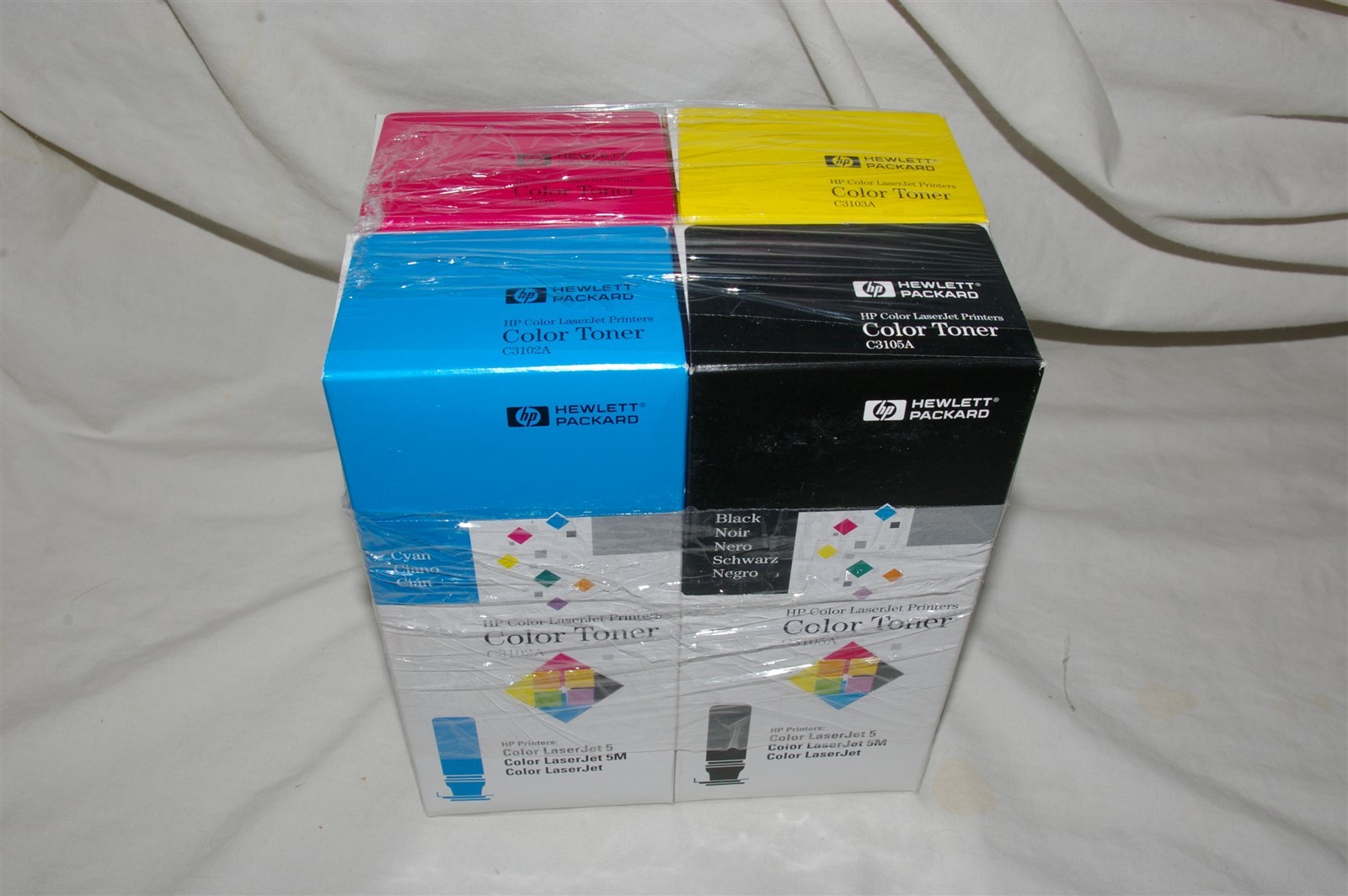 HP C3105A Black, C3102A Cyan, C3103A Yellow, C3104A Magenta Laserjet Toner Cart