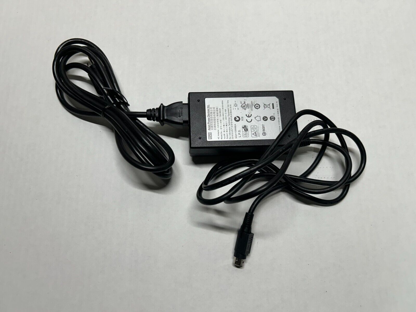 Genuine APD AC Power Adapter 24V 2.15A Power Supply 52W w/ Power Cord DA-50C24