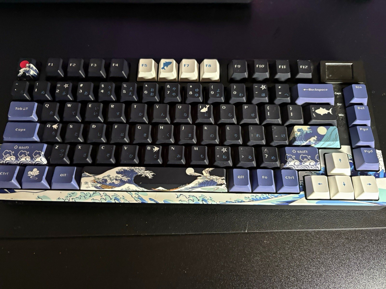 Womier S-K80 Mechanical Wired Keyboard Japanese QWERTY Illuminated Black