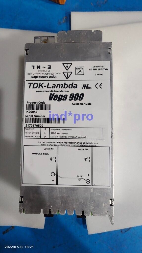 1pcs used Vega 900 K90043 power supply