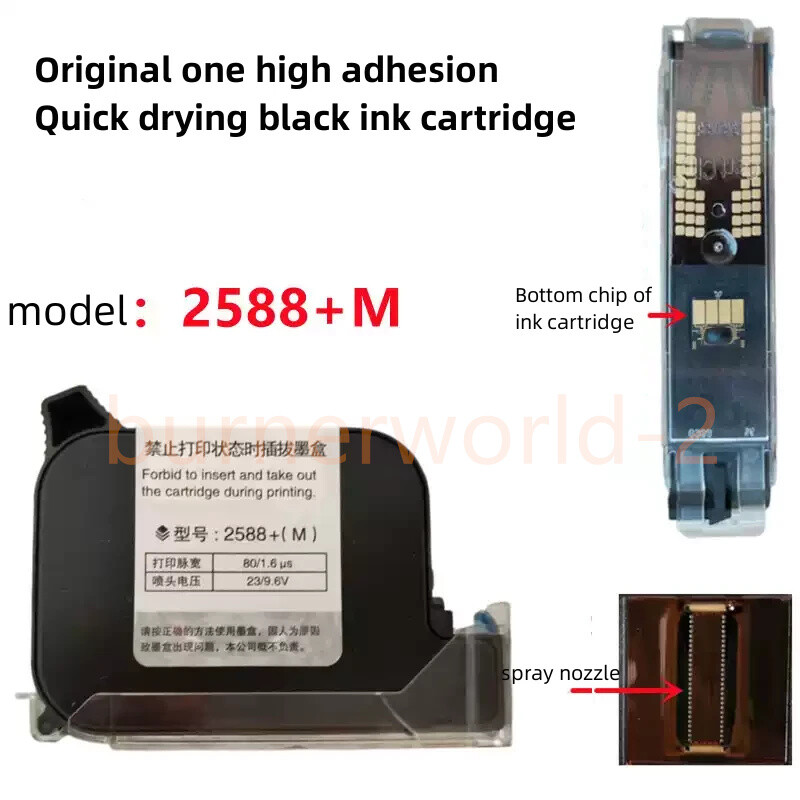 Original Ink Cartridge Black 12.7mm 950 handheld inkjet printer ZK2588 ZM2588+