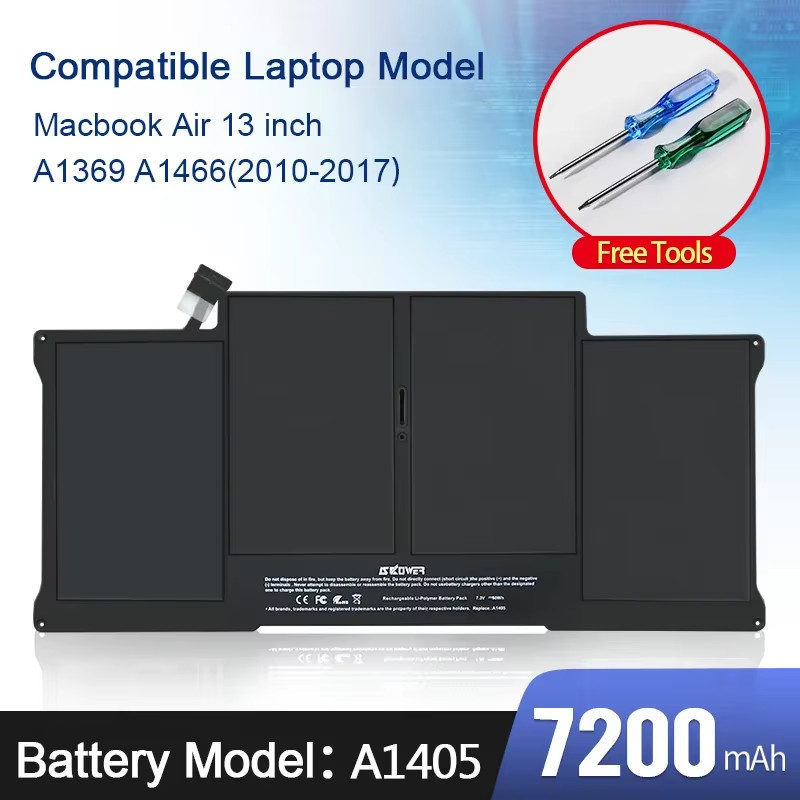 SKOWER High Performance A1375 A1406 A1405 A1377 Laptop Battery for  Macbook Air 