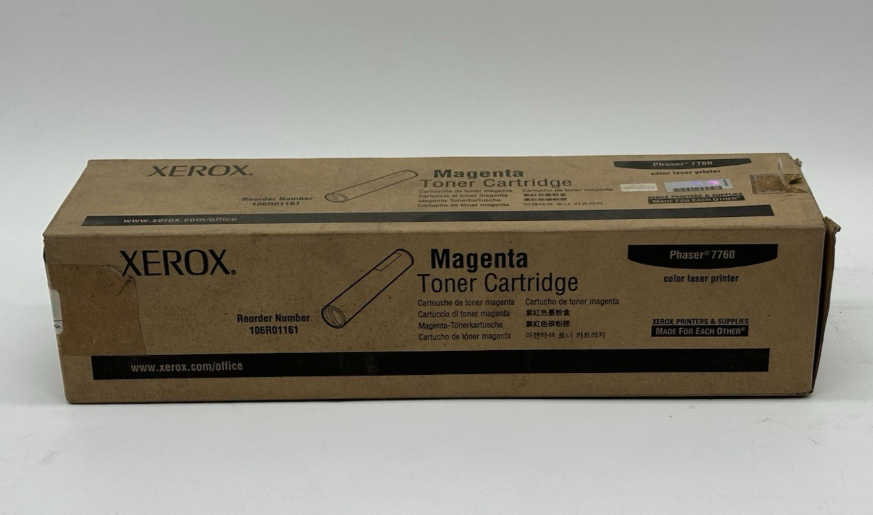 Xerox 106R01161 Magenta Toner For Phaser 7760 Color Laser Printer