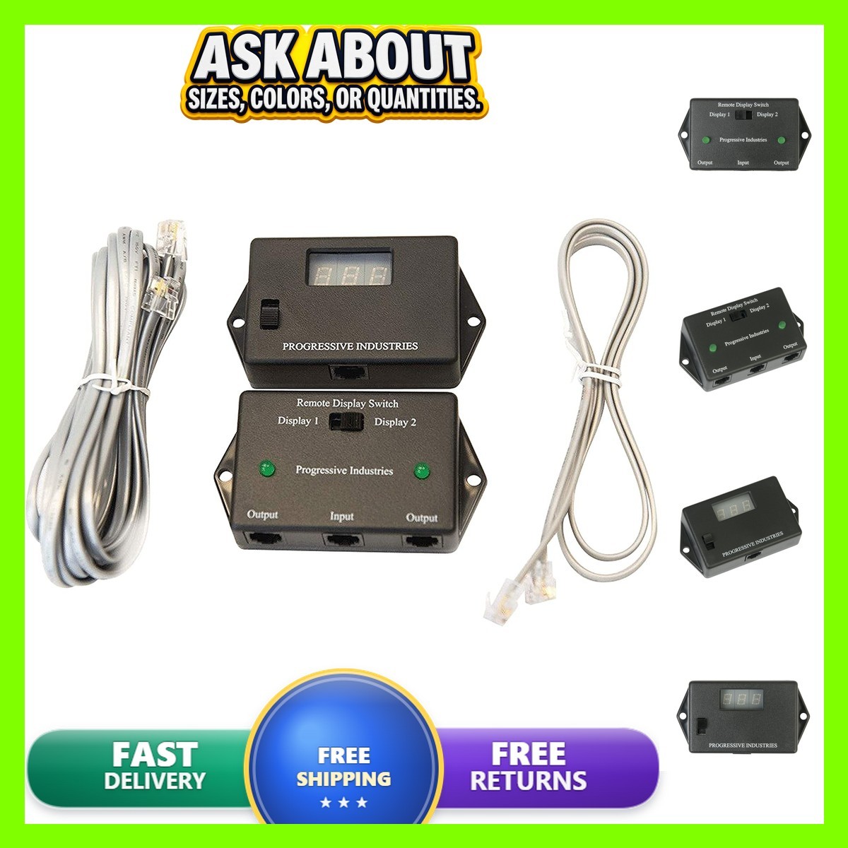 Progressive Industries EMS-RDS Remote Digital Switch & Display - Black