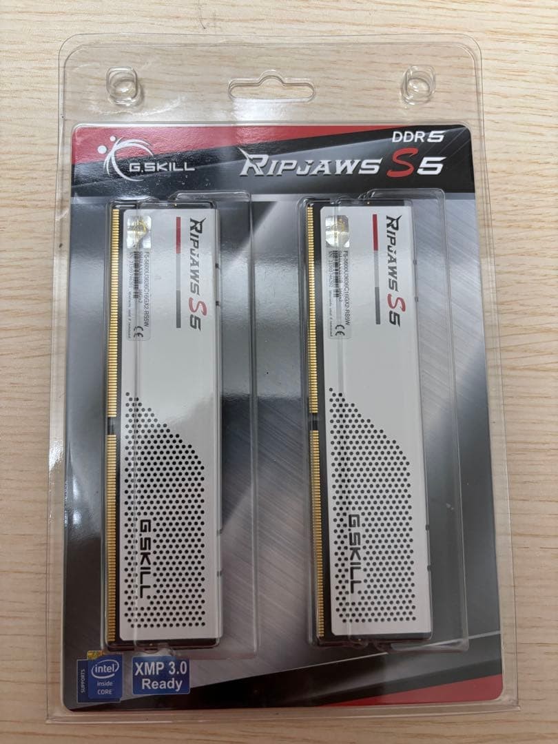 G.SKILL Ripjaws S5 DDR5 32GB (16GBx2) Desktop Memory White Heatspreader