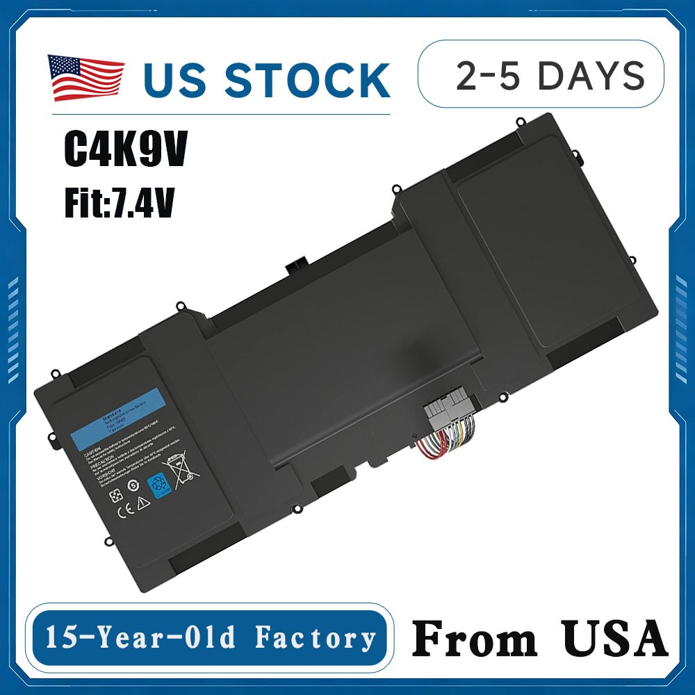 6300mAh C4K9V 489XN Battery  For Dell XPS 12 9Q23 L321X L322X Y9N00 3H76R PKH18