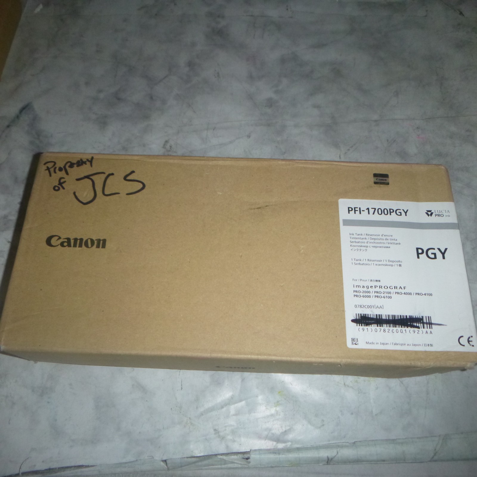 GENUINE CANON PFI-1700PGY Photo Gray Ink 700ml For PRO Series SEALED 2022