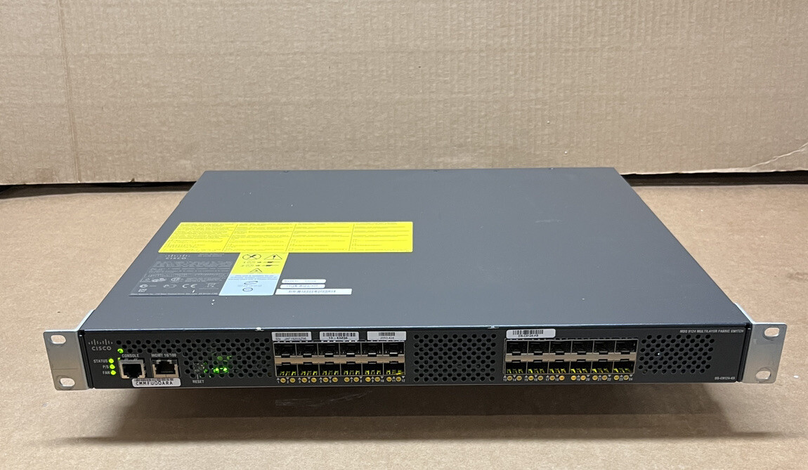 Cisco DS-C9100 Series DS-C9124-K9 V04 Multilayer Fabric Switch Tested working Te