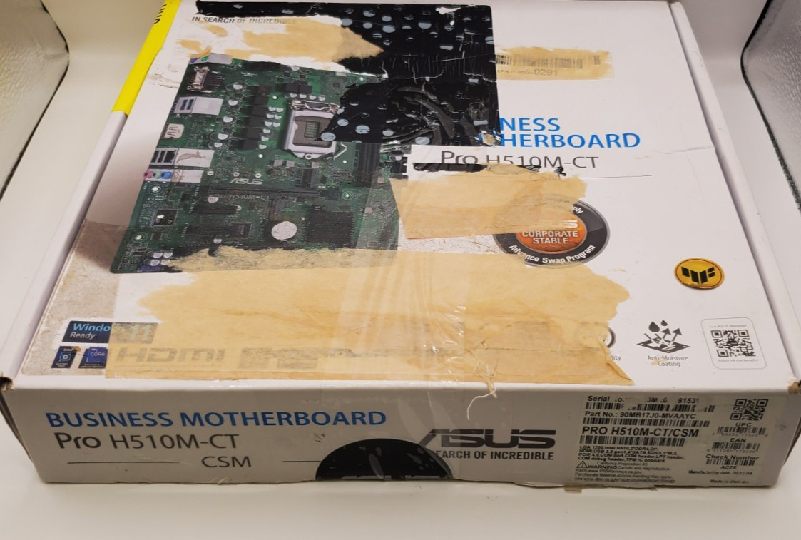ASUS Pro-H510M-CT/CSM LGA1200 (Intel 10th&11th Gen) mATX UNTESTED PARTS/REPAIRS