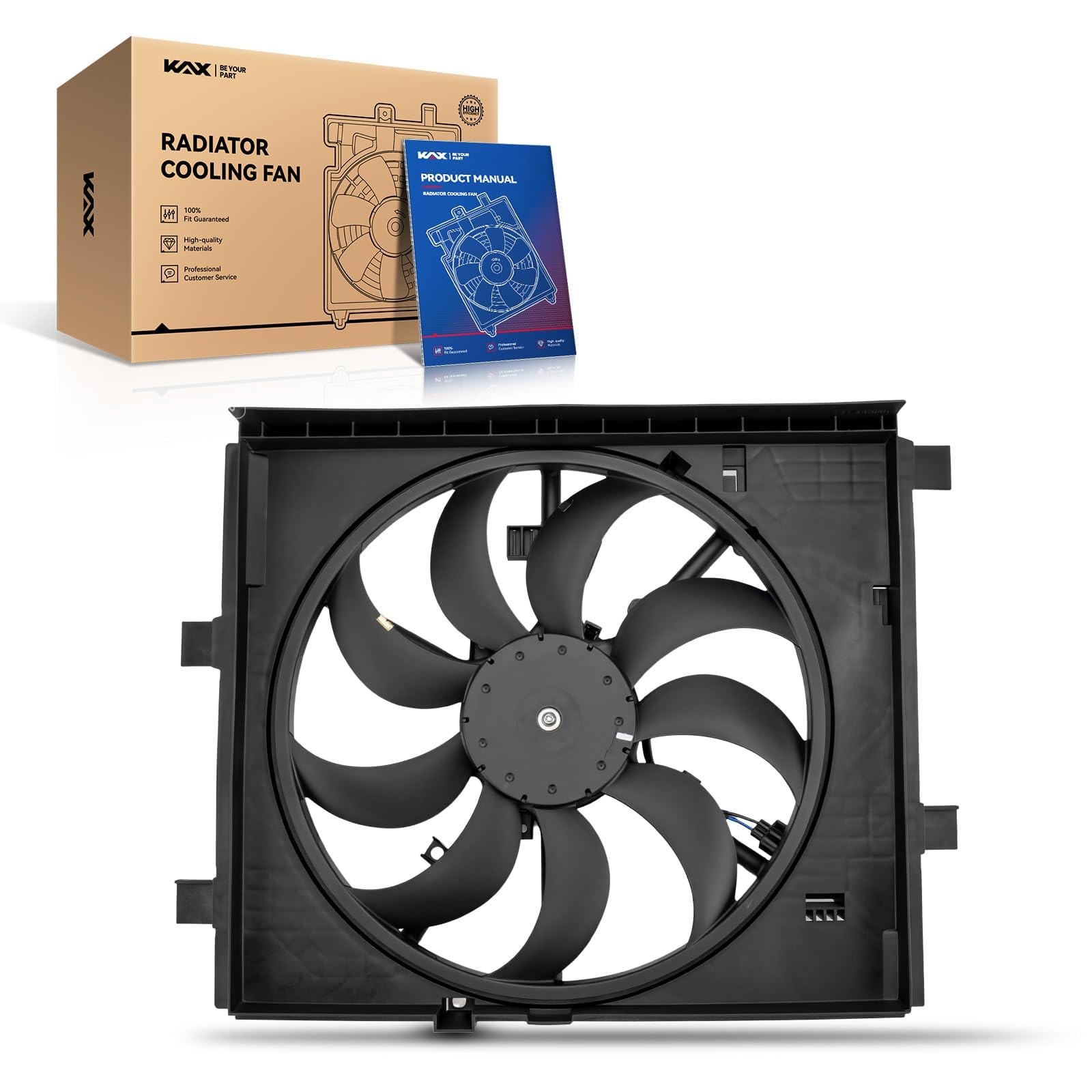 KAX Engine Radiator Cooling Fan for 2011-2014 Juke 2015-2017 Juke Nismo RS