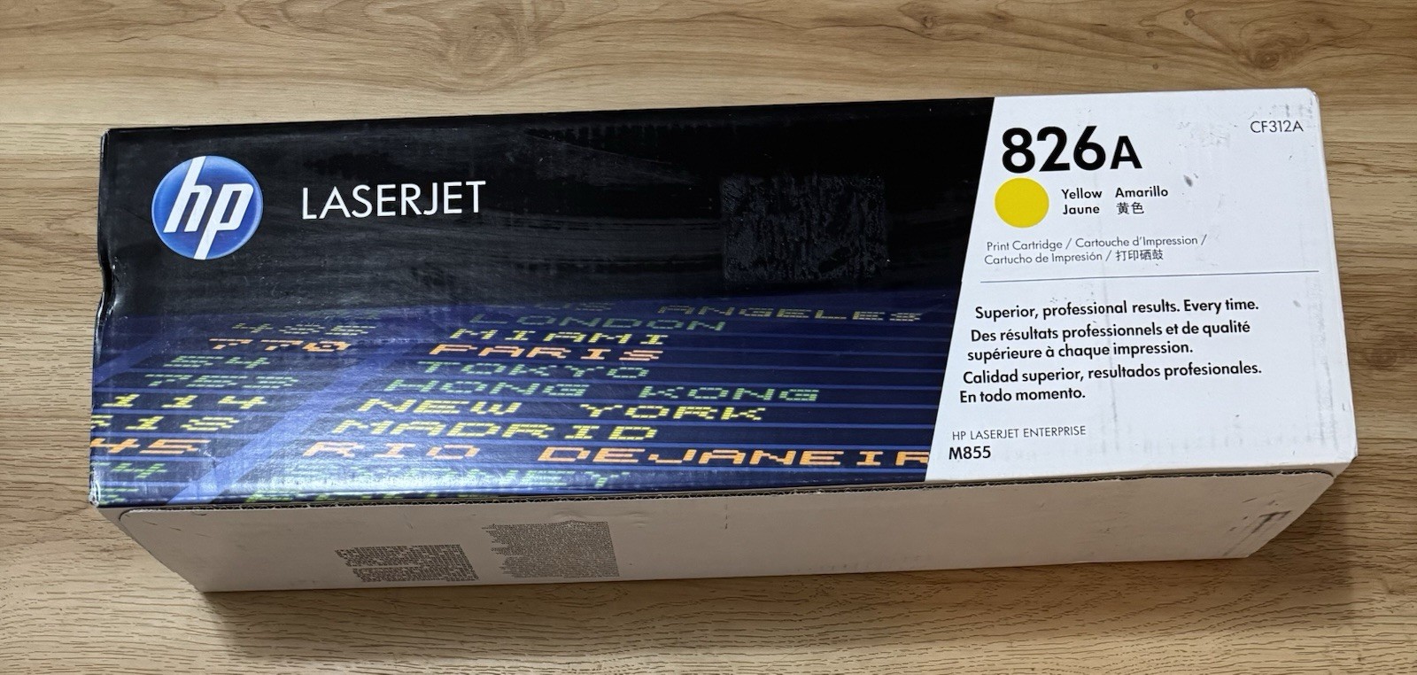 HP 826A Toner Cartridge Yellow M855 Series CF312A New Genuine Factory Sealed ￼