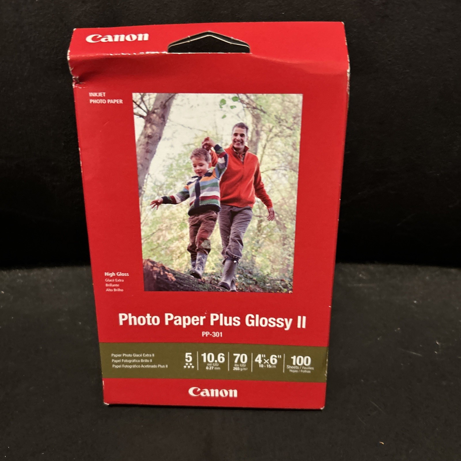NEW & SEALED Canon Photo Paper Plus Glossy II (PP-301) 4x6/100 sheets per pack