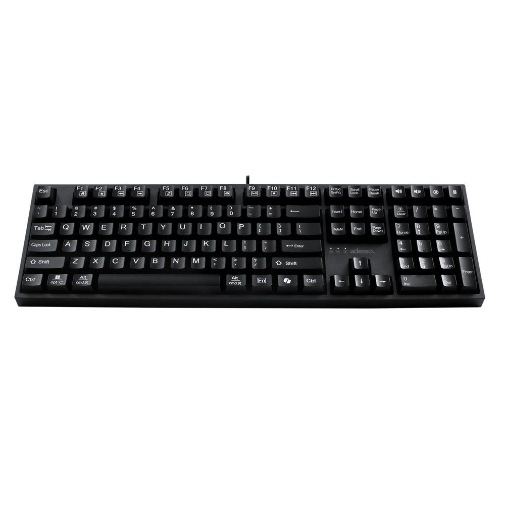 Adesso Akb-670Ub Multi O/S W-Copilot Ai Hotkey Usb Black Mechancical Keyboard