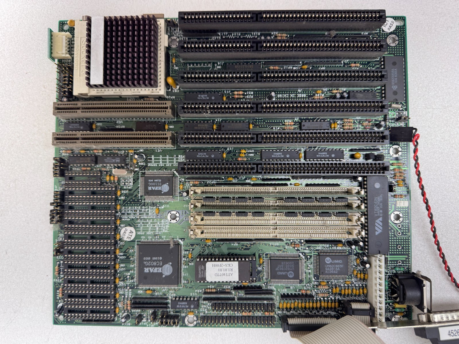 Mitac IH4077D 486 PCI Motherboard Socket 3 Intel 486DX2 66MHz 8MB RAM Retro DOS