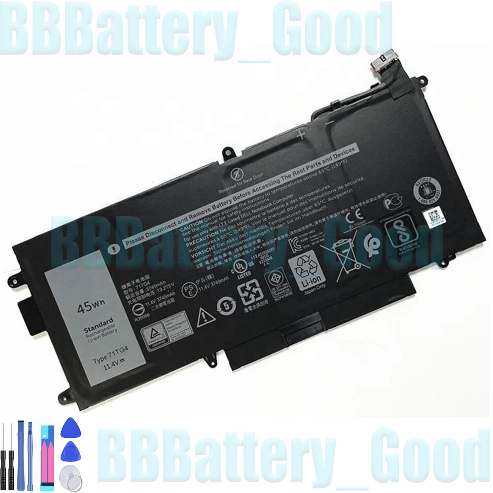71TG4 Battery For Dell Latitude 5289 7389 7390 2 in 1 Series 45Wh 11.4V P29S002