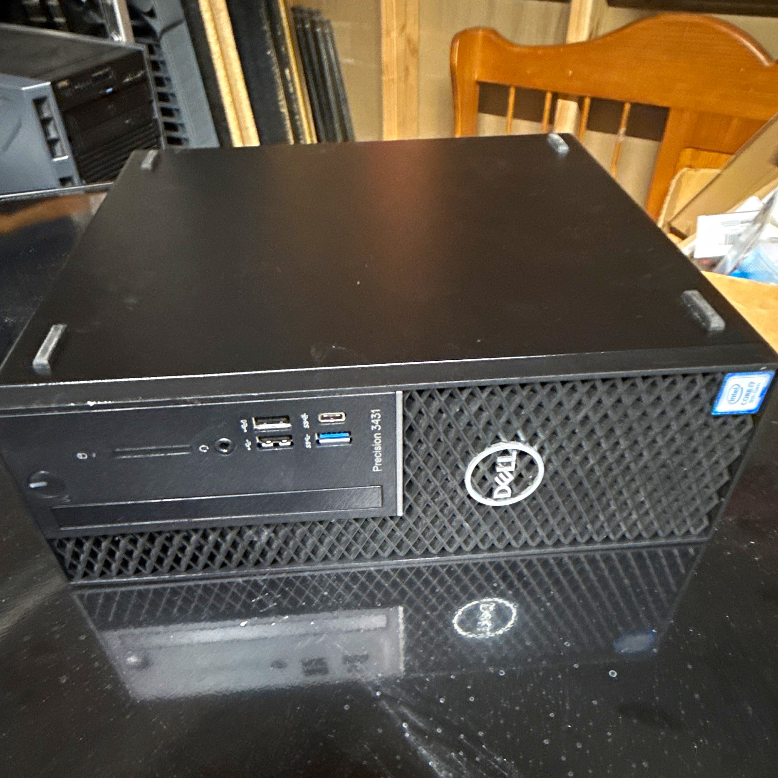 Dell Precision 3431 SFF Desktop PC, Black, USB-C, DisplayPort, Ethernet