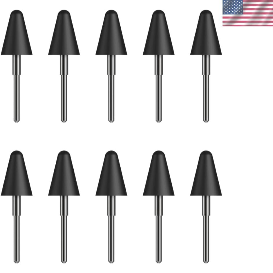 Stylus 2 Replacement Tips, Black, 10-Pack