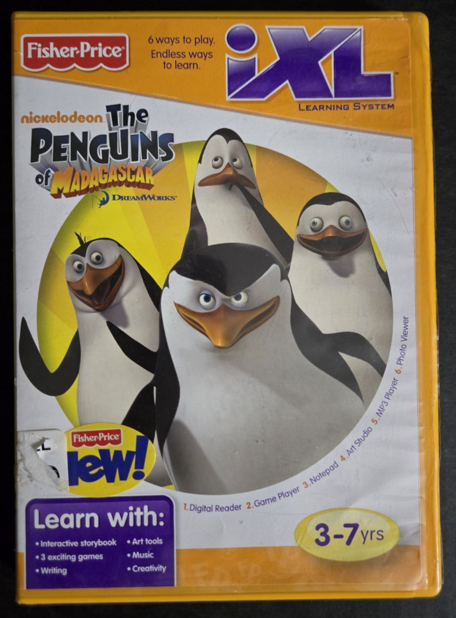 iXL The Penguins Of Madagascar iXL Learning System CD-ROM 2010, Fisher-Price