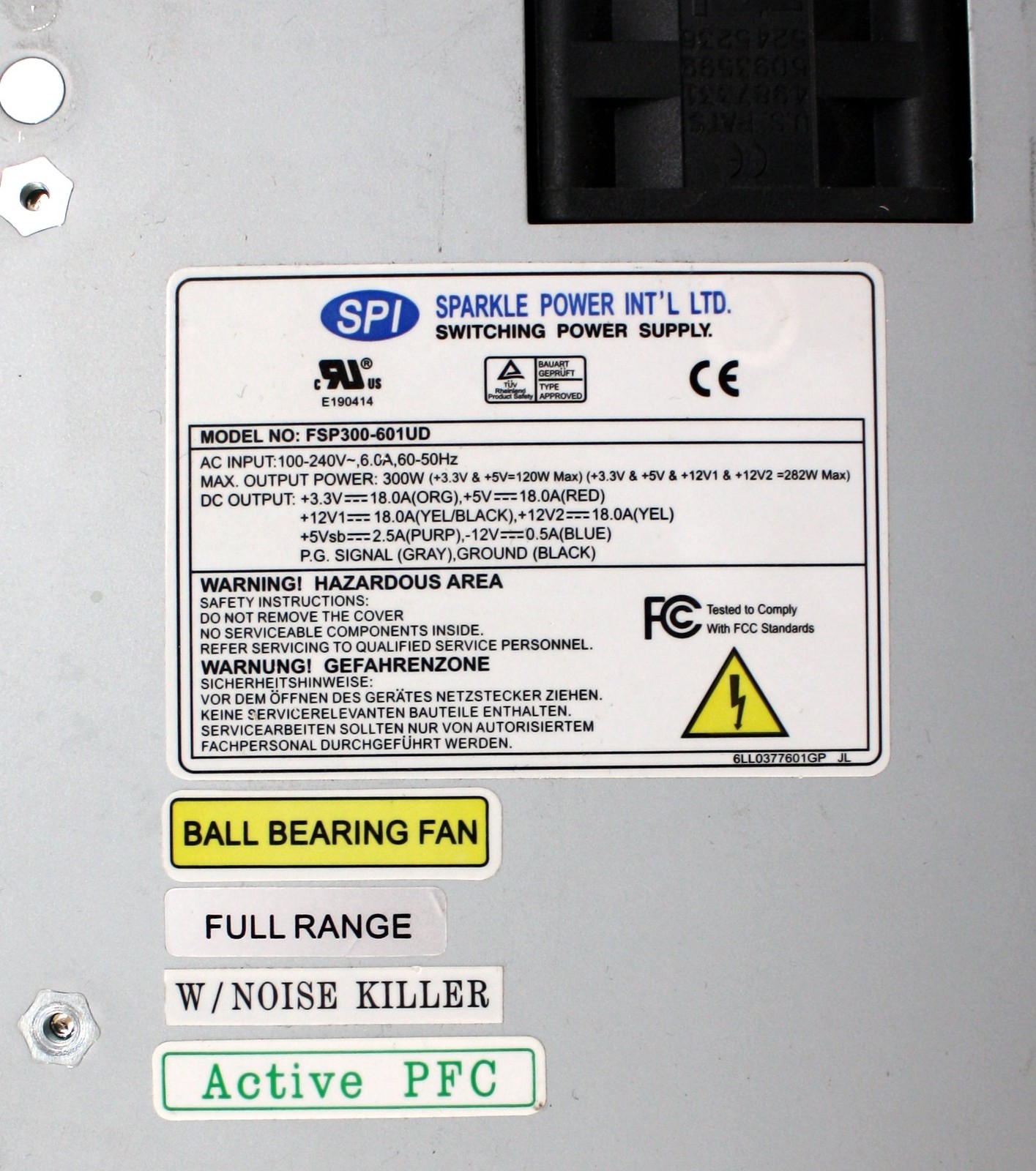 FSP300-601UD 300W POWER SUPPLY P/N 9PA300C301