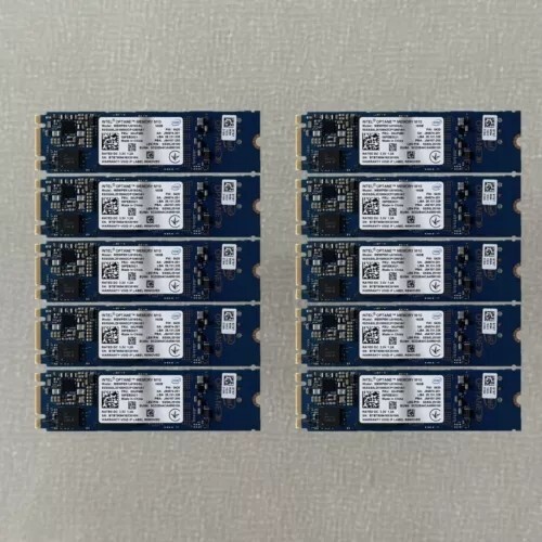 10x Intel Optane Memory M10 SSD M.2 2280 16GB PCIe 3.0 Xpoint NVMe MEMPEK1J016GA
