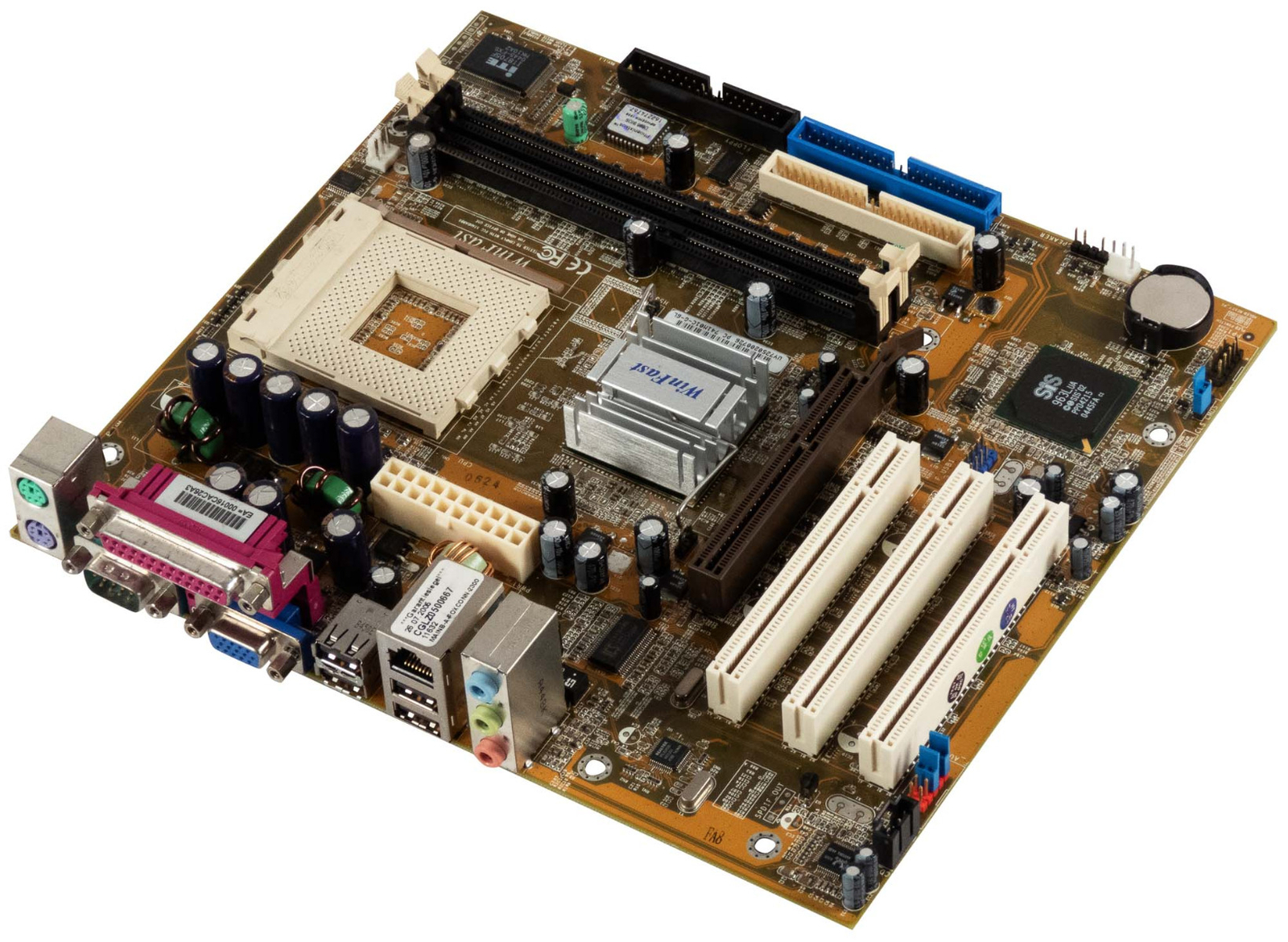 MAINBOARD WinFast 741M01C-G-6L SOCKET 462 2x DDR AGP 3x PCI mATX