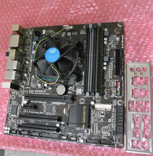Gigabyte GA-Q87M-MK Motherboard Intel Core i3-4150 8GB with Heatsink