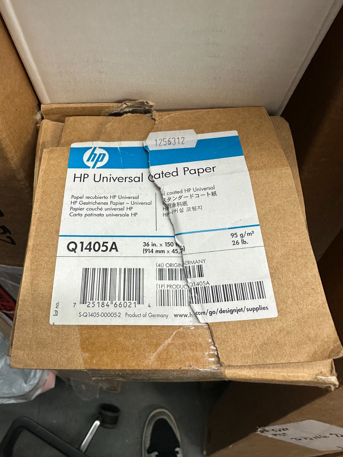 HP Universal Coated Paper 36" x 150 ft 4.5 mil Q1405 Paper