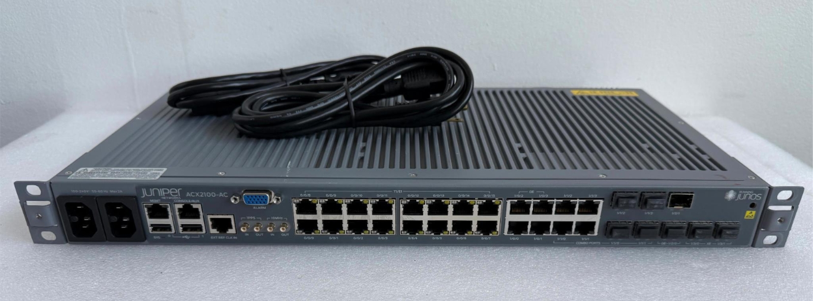 Juniper ACX2100-AC 16x T1/E1 2x 10GbE SFP+ 10x GbE Dual AC Power Router