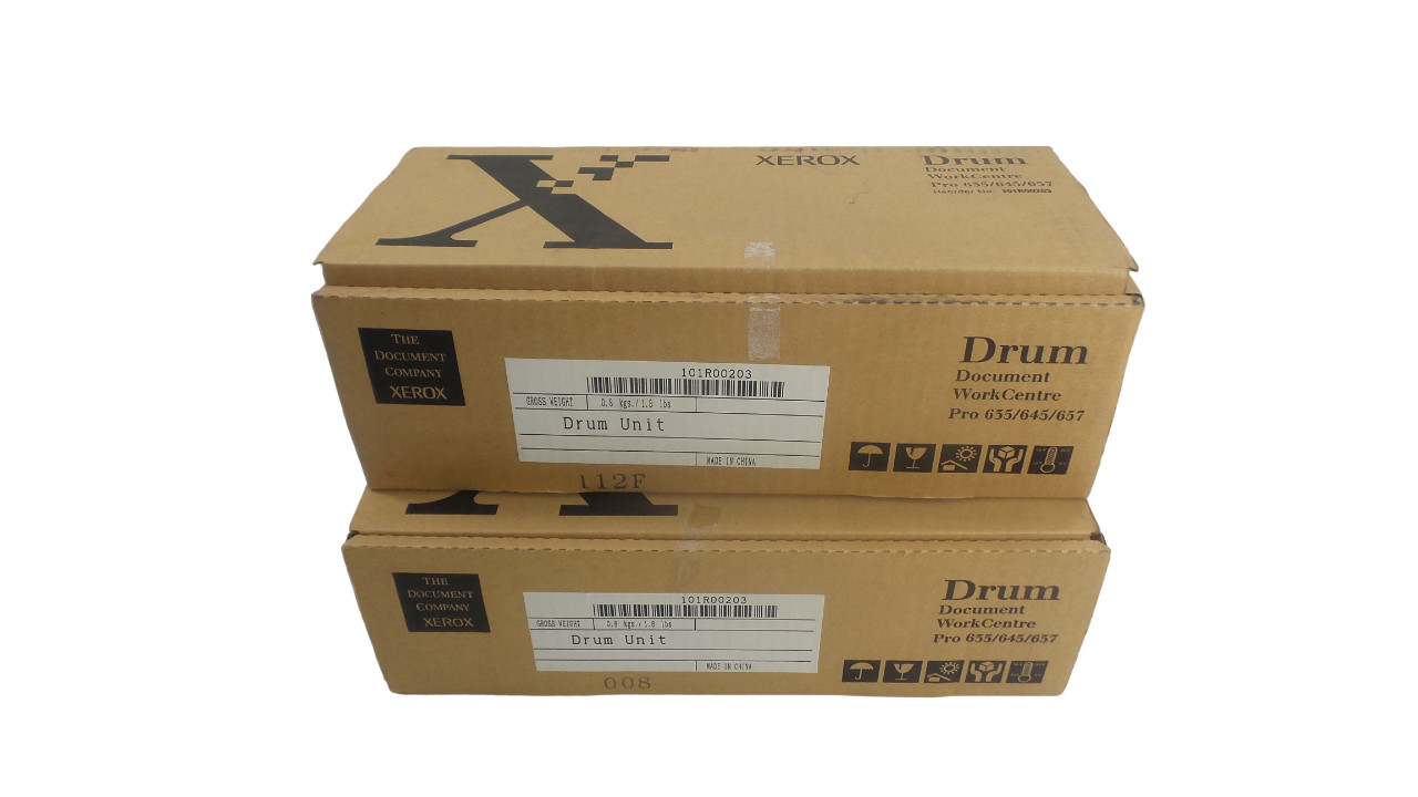 Lot of 2 Xerox 101R203 Black Drum Cartridge, 101R00203 - 