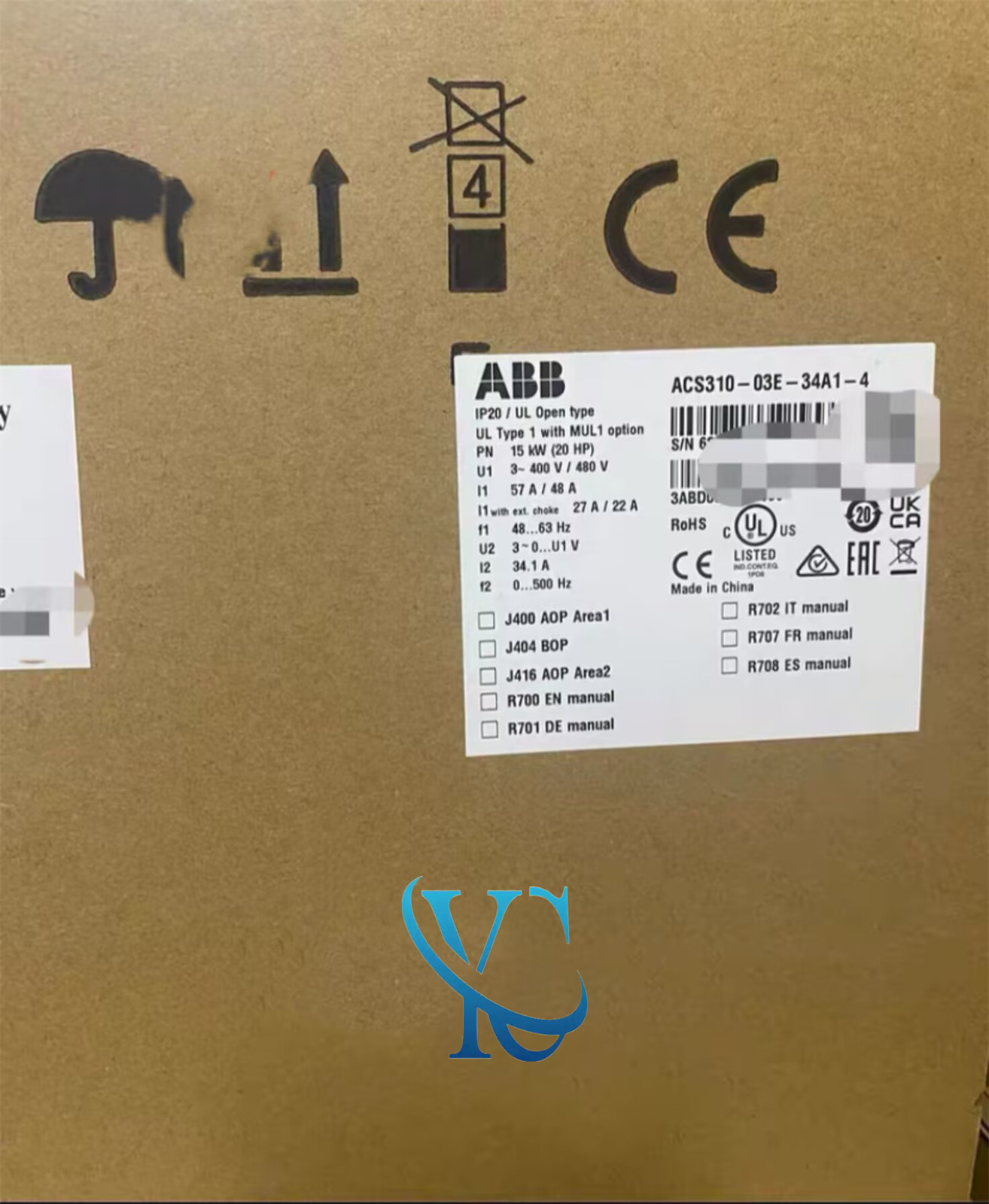 1PCS ABB ACS310-03E-34A1-4 Frequency converter Brand new Fedex or DHL