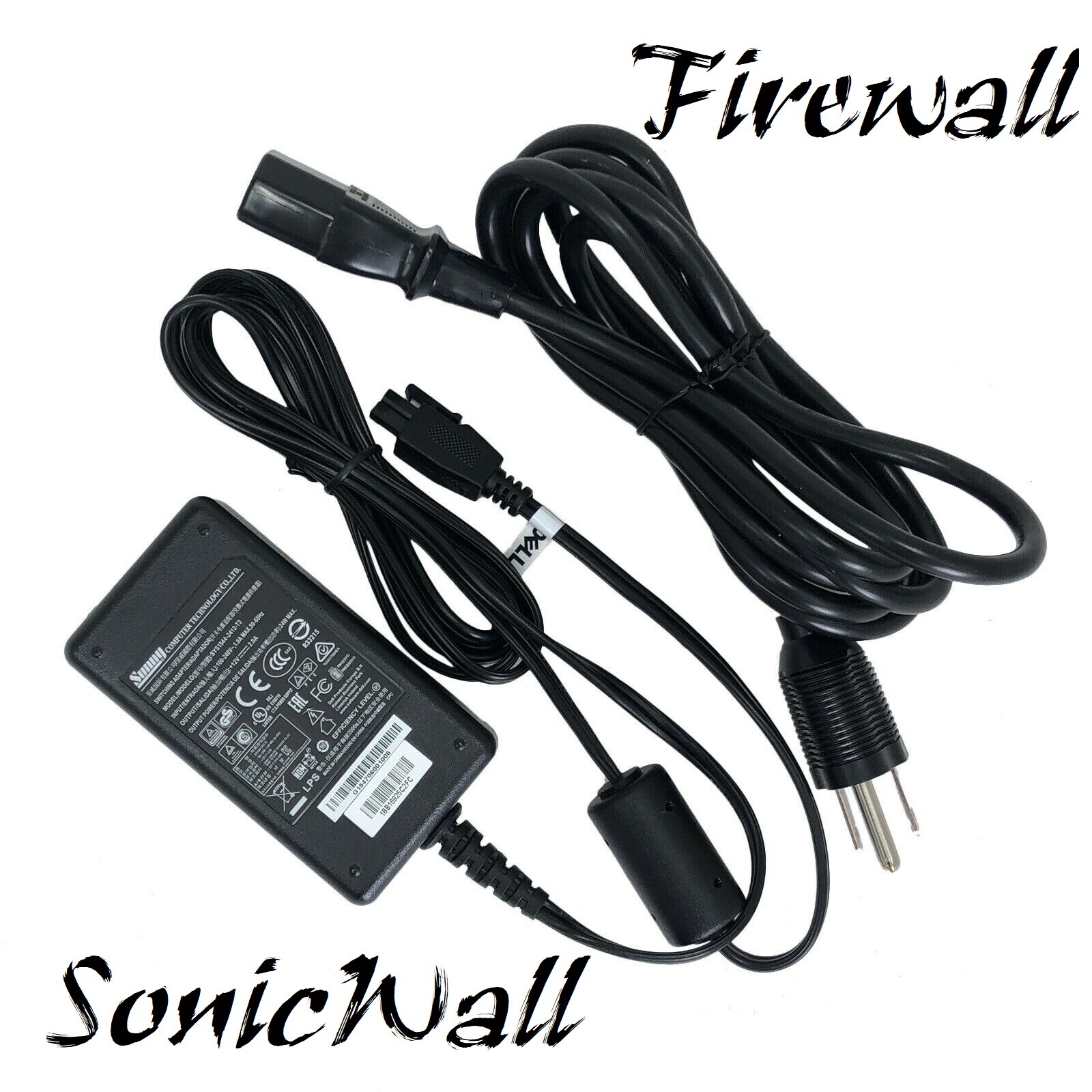 Genuine SonicWALL Dell APL28-0B5 TZ300 W Firewall Router 24W Power Adapter