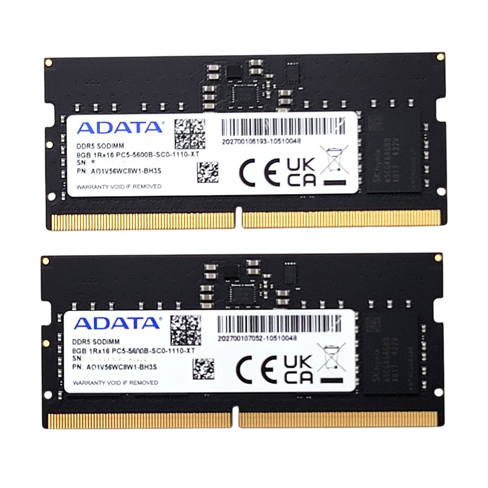 ADATA 16GB (2x8GB) DDR5 5600MHz SODIMM Laptop RAM - TESTED