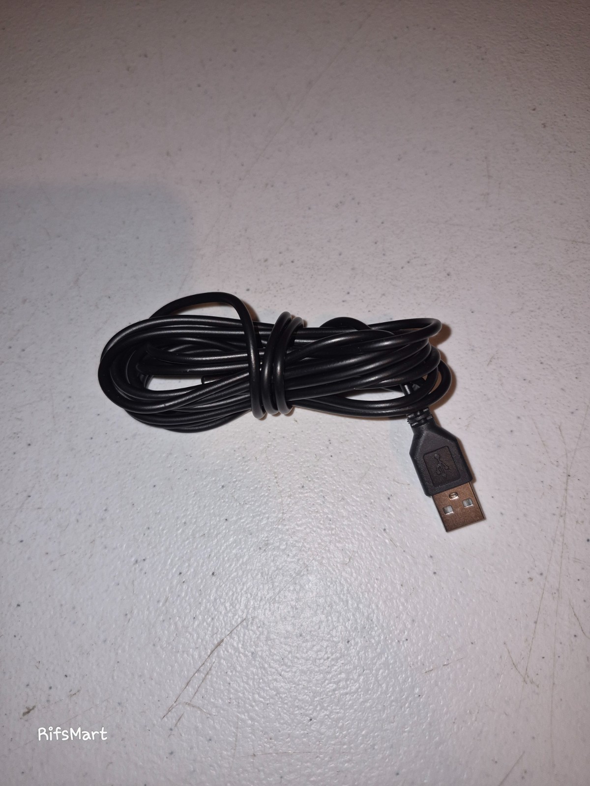 Unbranded - USB A to DC 5.5 x 2.1mm Cable - Black - 9' 11"