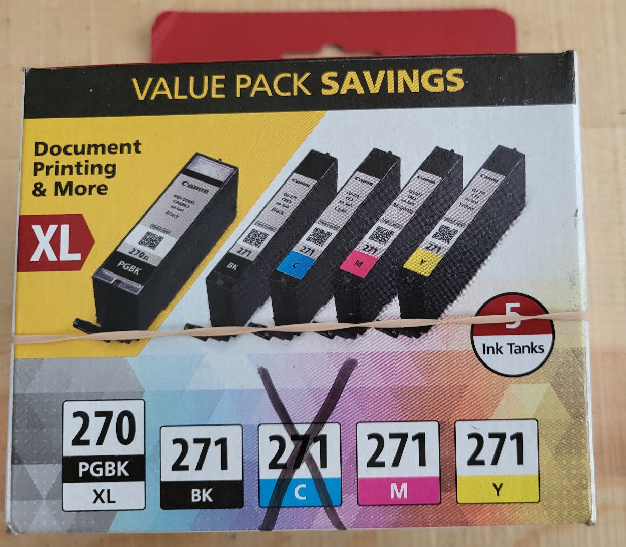 Canon PGI-270  Color Ink Cartridges - 4  Pieces No Black Read Descreption.