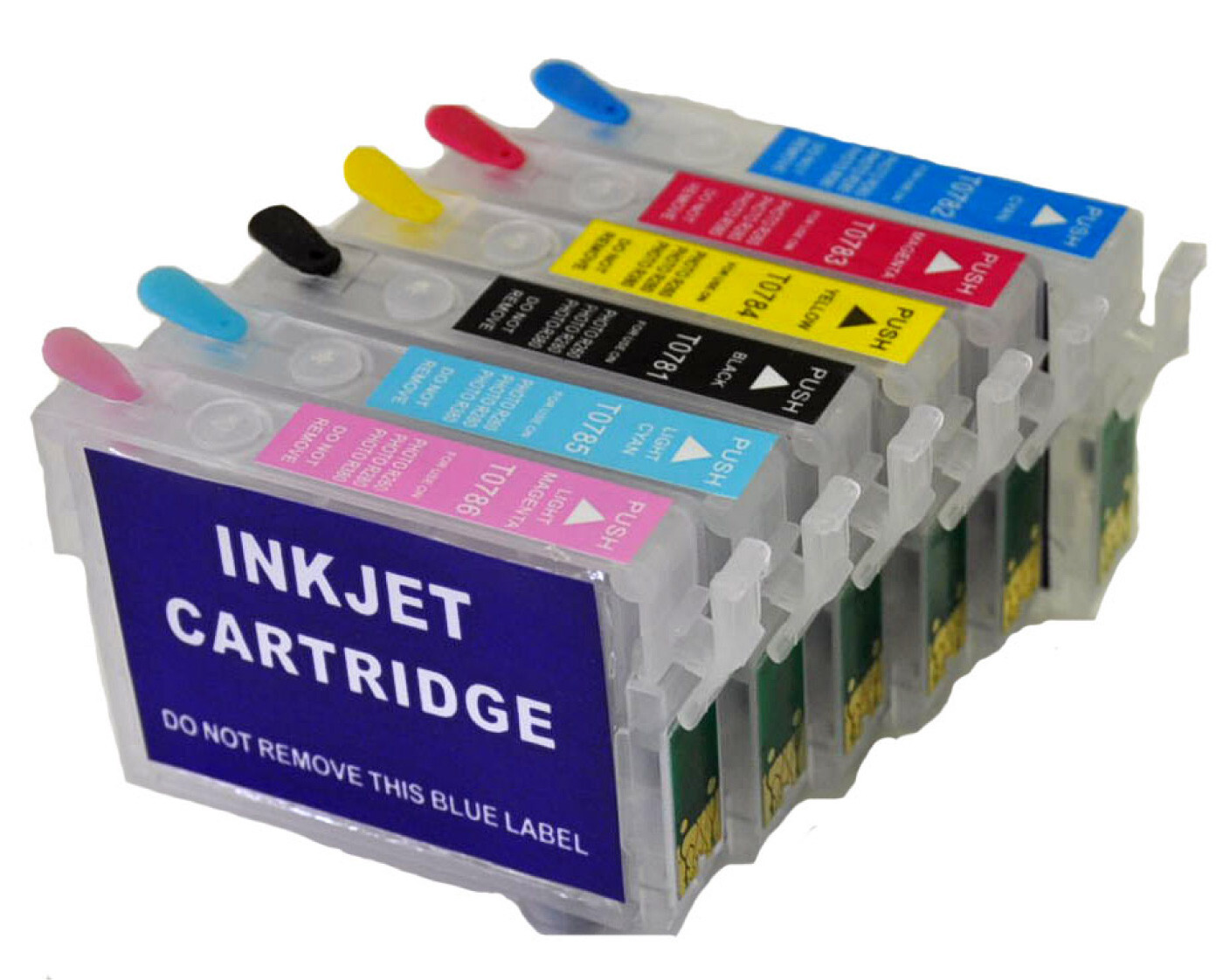 6pcs Refillable Ink Cartridges for Epson 1430 1400 Large Wide Format Printer