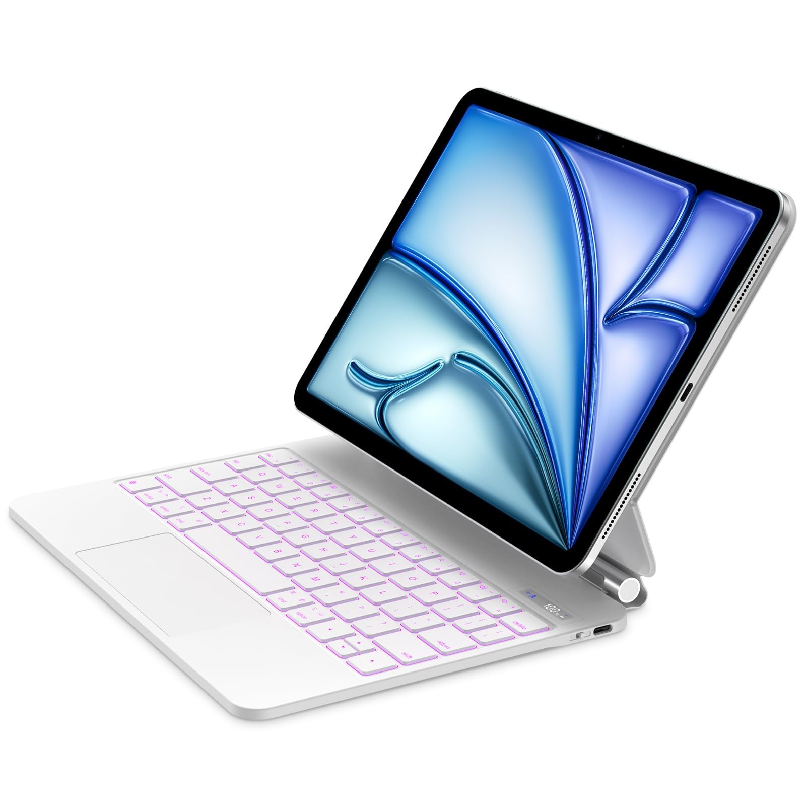 GOOJODOQ Magnetic Keyboard for iPad Air 11” M3/M2 & iPad Pro 11” White