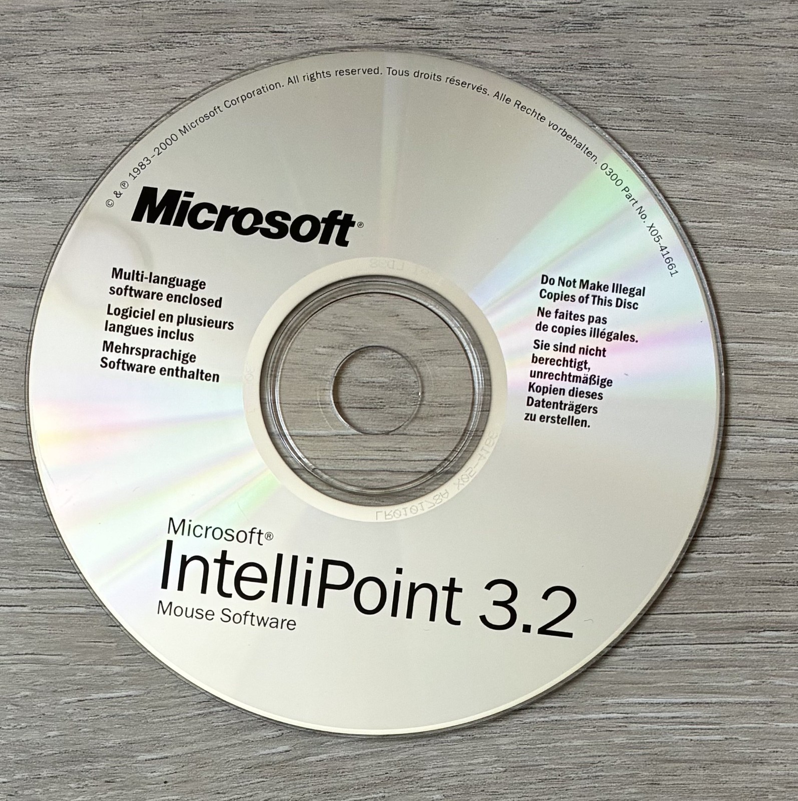 Microsoft IntelliPoint 3.2 (MOUSE SOFTWARE) CD