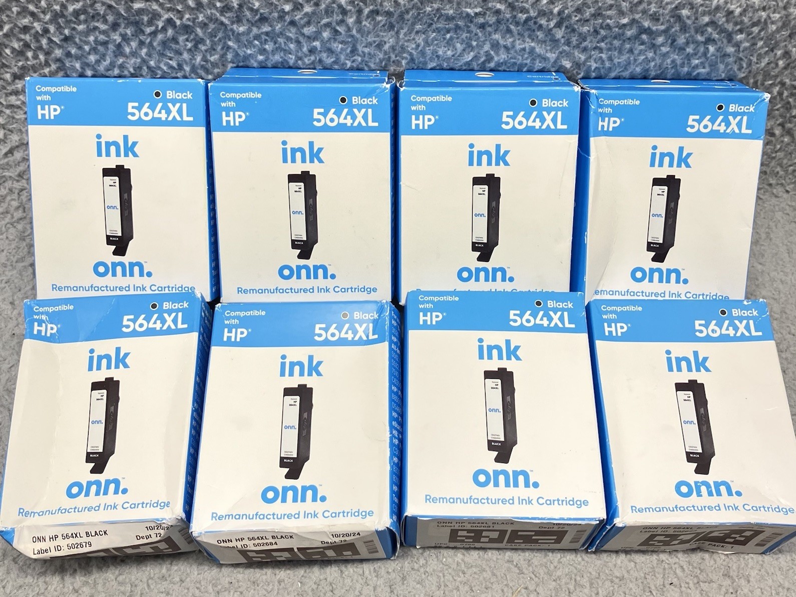 ONN 564XL Builk Lot Compatible with HP Black Reman Ink Cartridge Dated 03/2025
