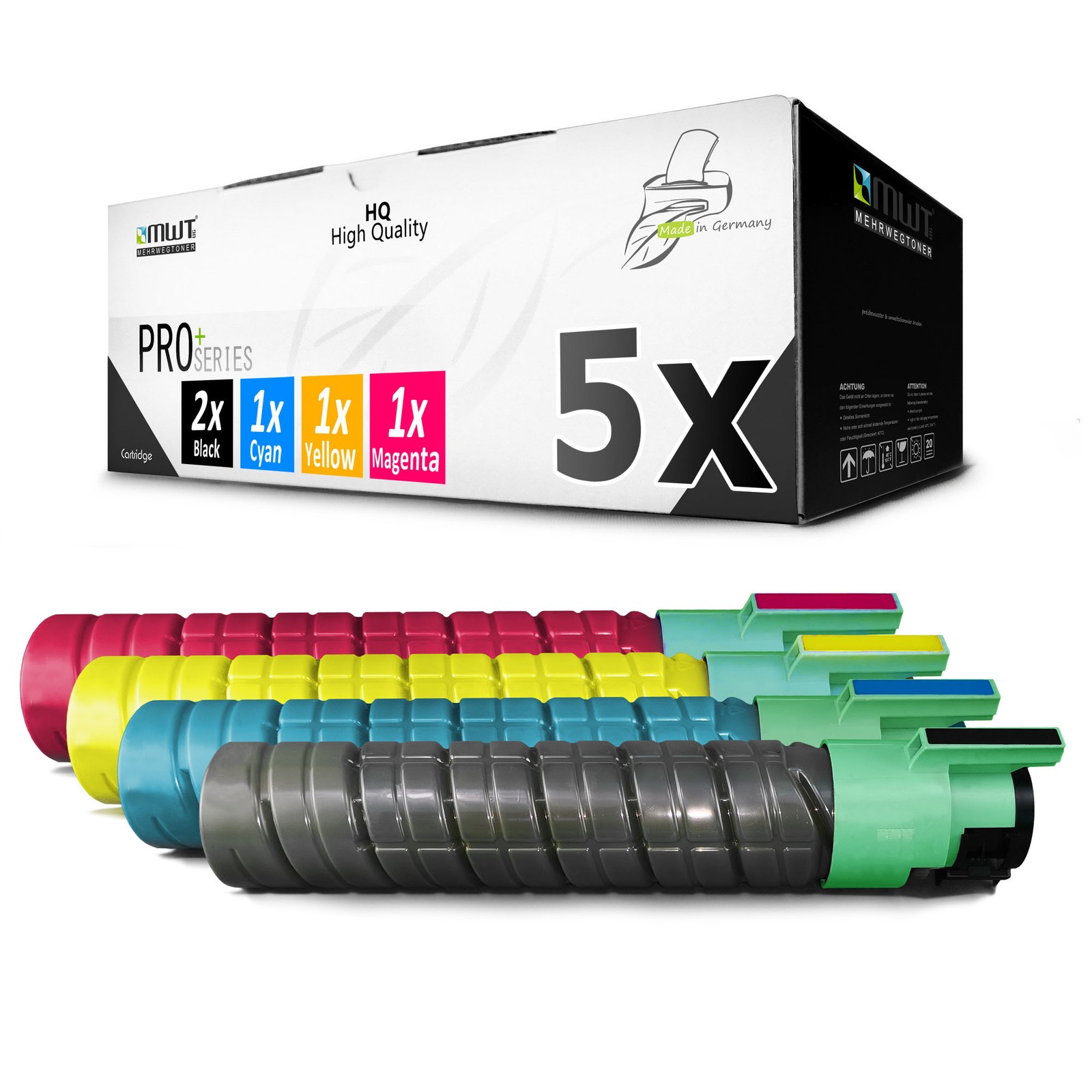 5x PRO Cartridge XXL for Ricoh Aficio CL-4000-hdn
