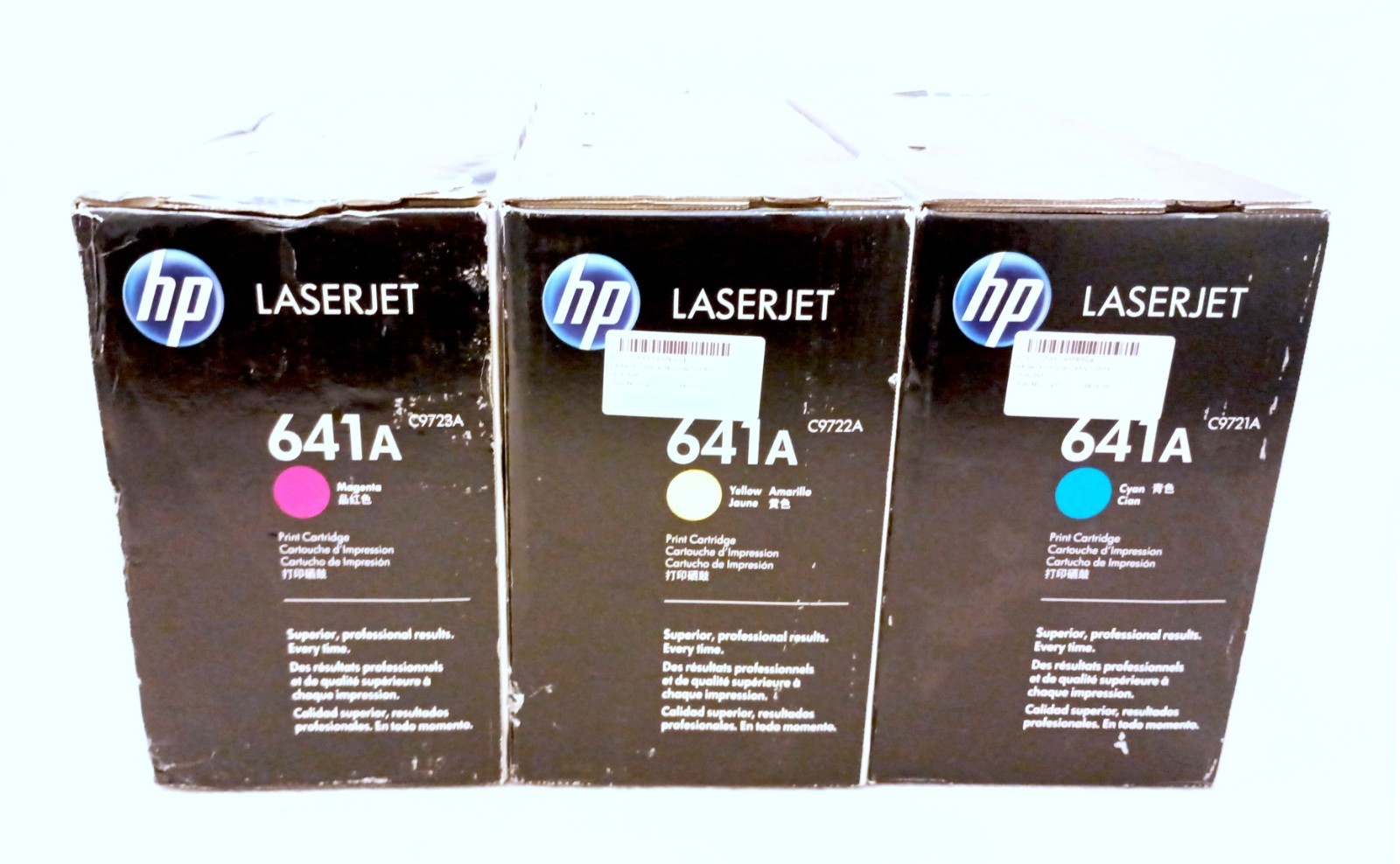 HP 641A Color (Cyan/Yellow/Magenta) Toner Cartridge Set